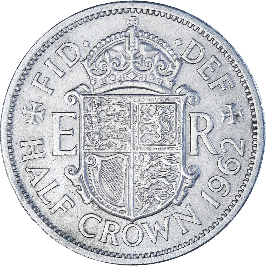 Moneda, Gran Bretaña, 1/2 Crown, 1962