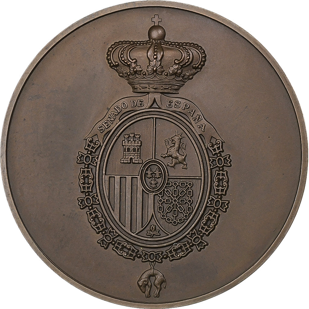 Hiszpania, medal, Senate of Spain, Miedź, AU(55-58)