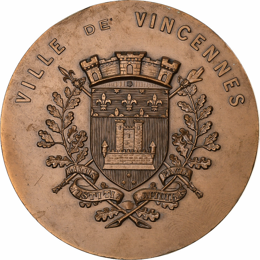 Francia, medaglia, Ville et château de Vincennes, 1987, Bronzo, Crouzat, BB+