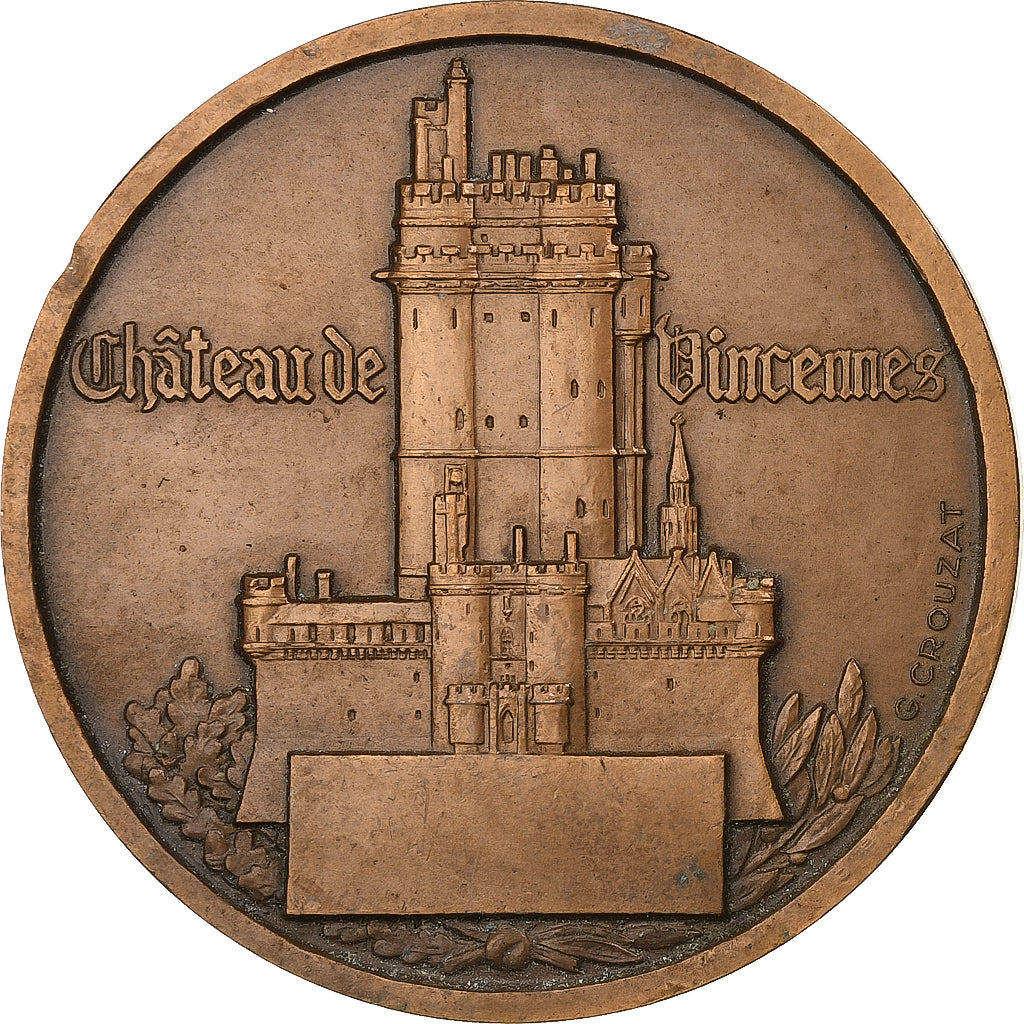 Francia, medaglia, Ville et château de Vincennes, 1987, Bronzo, Crouzat, BB+