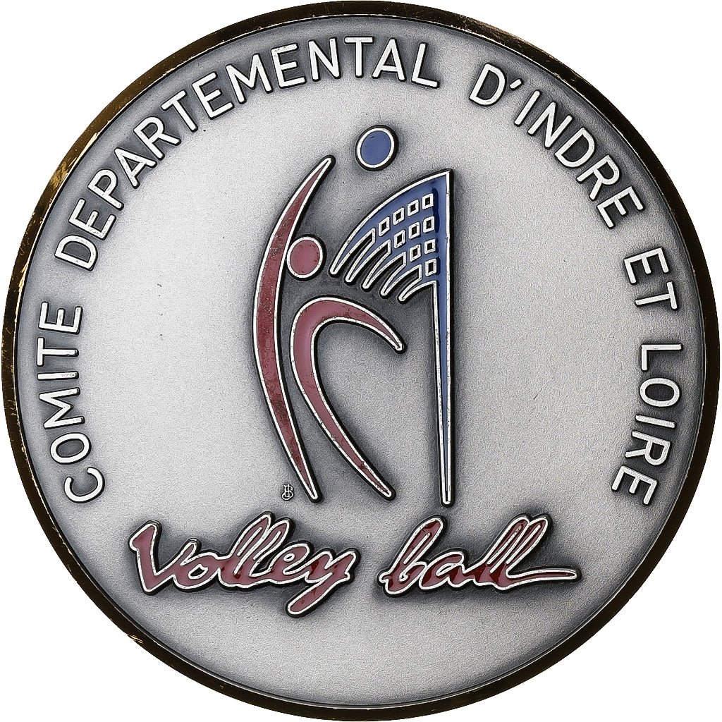 França, medalha, 1996, Bronze Prateado, J. Balme, Colorized, AU(55-58)