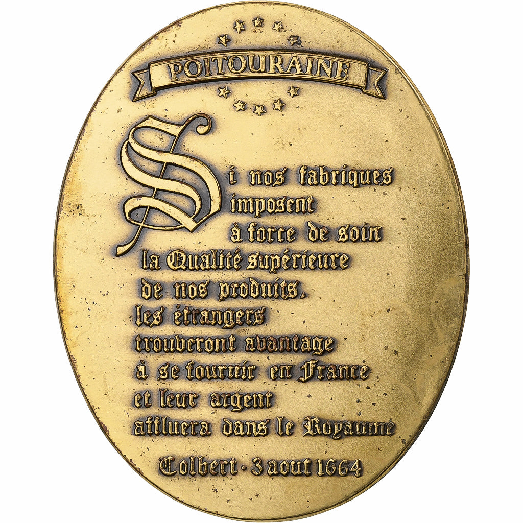 France, Medal, Speech of Colbert in 1664, Bronze Florentin, EF(40-45)