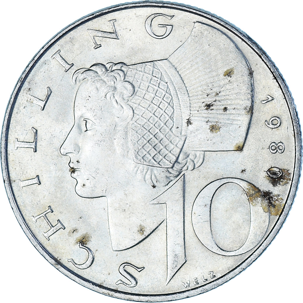 Moneta, Austria, 10 Schilling, 1980