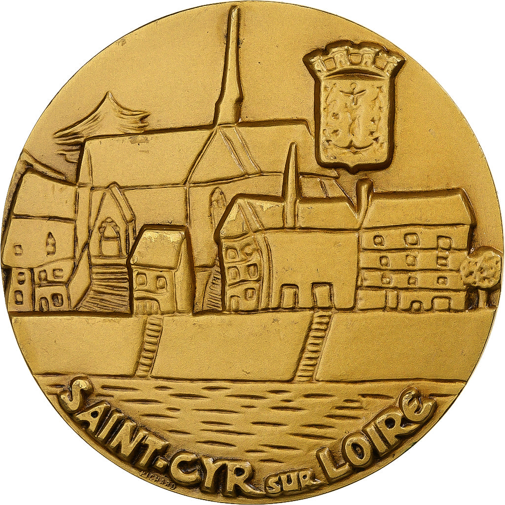 France, Medal, Hommage, Saint-Cyr-sur-Loire, Bronze Florentin, Pichard
