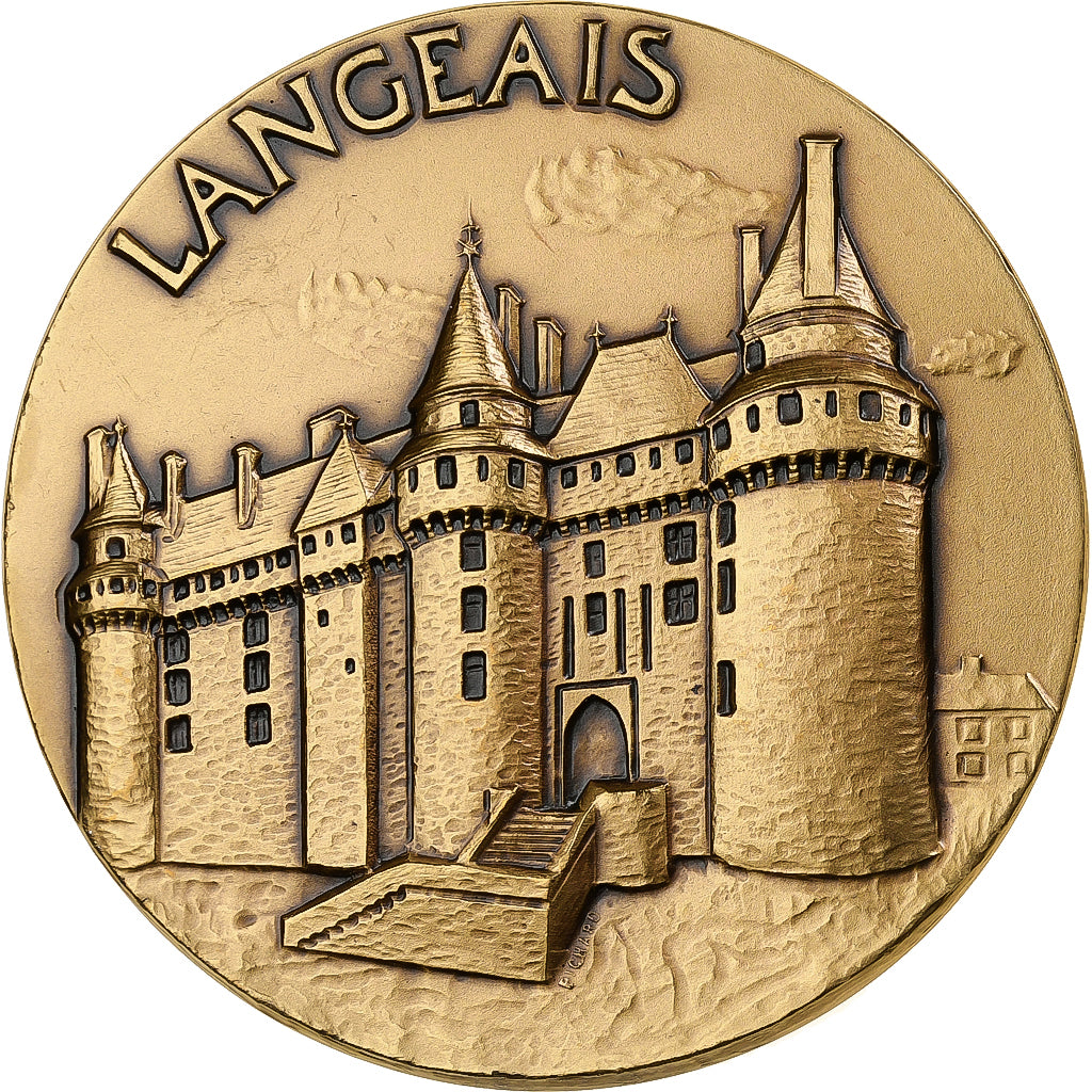 França, medalha, Hommage, Langeais, Bronze Florentin, Pichard, AU(55-58)