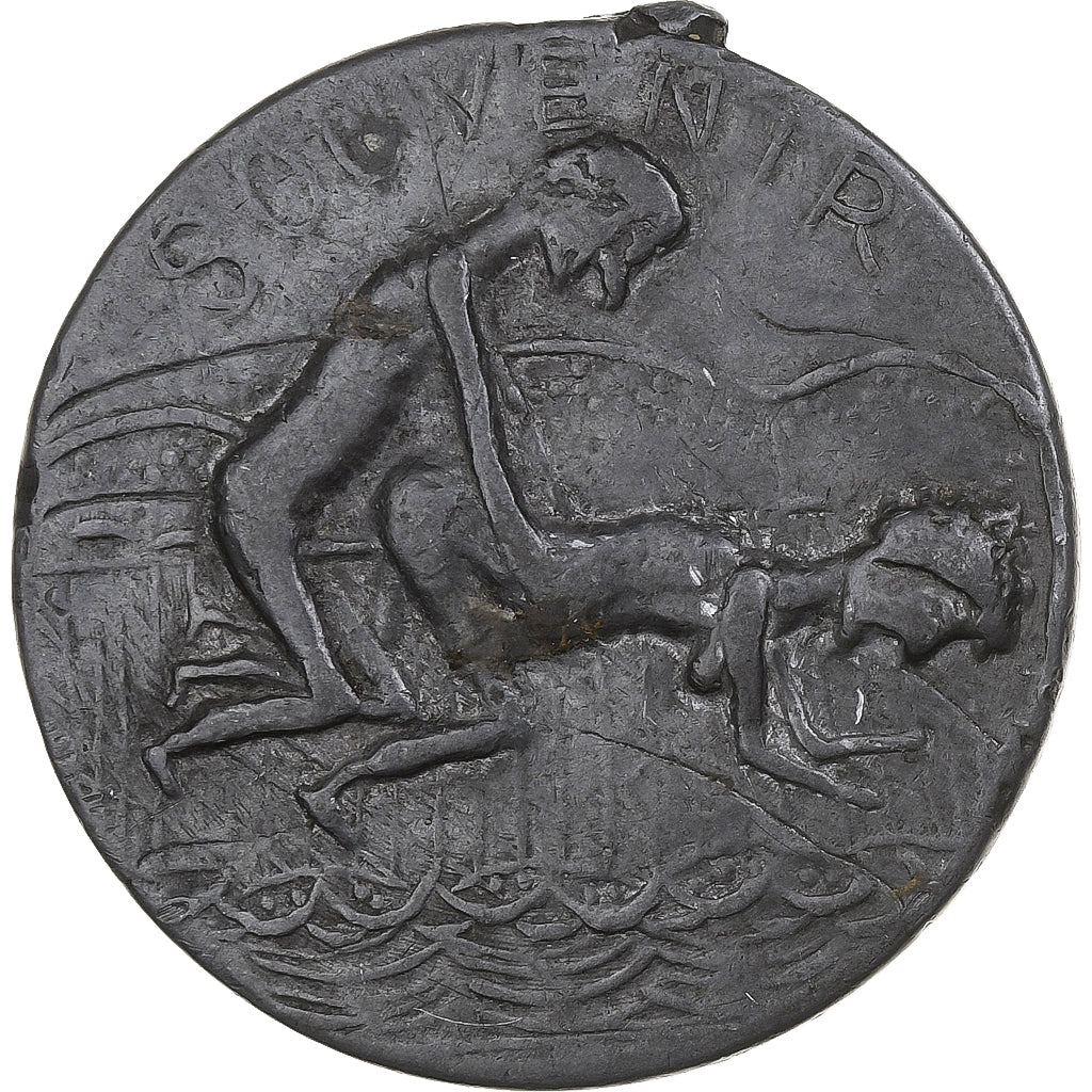 Francja, Erotic token, Amour quand tu nous tiens, 1925, Żelazo, Satyryczne