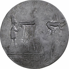 France, Jeton érotique, Planète Mars, 1929, Fer, TB, Satirique