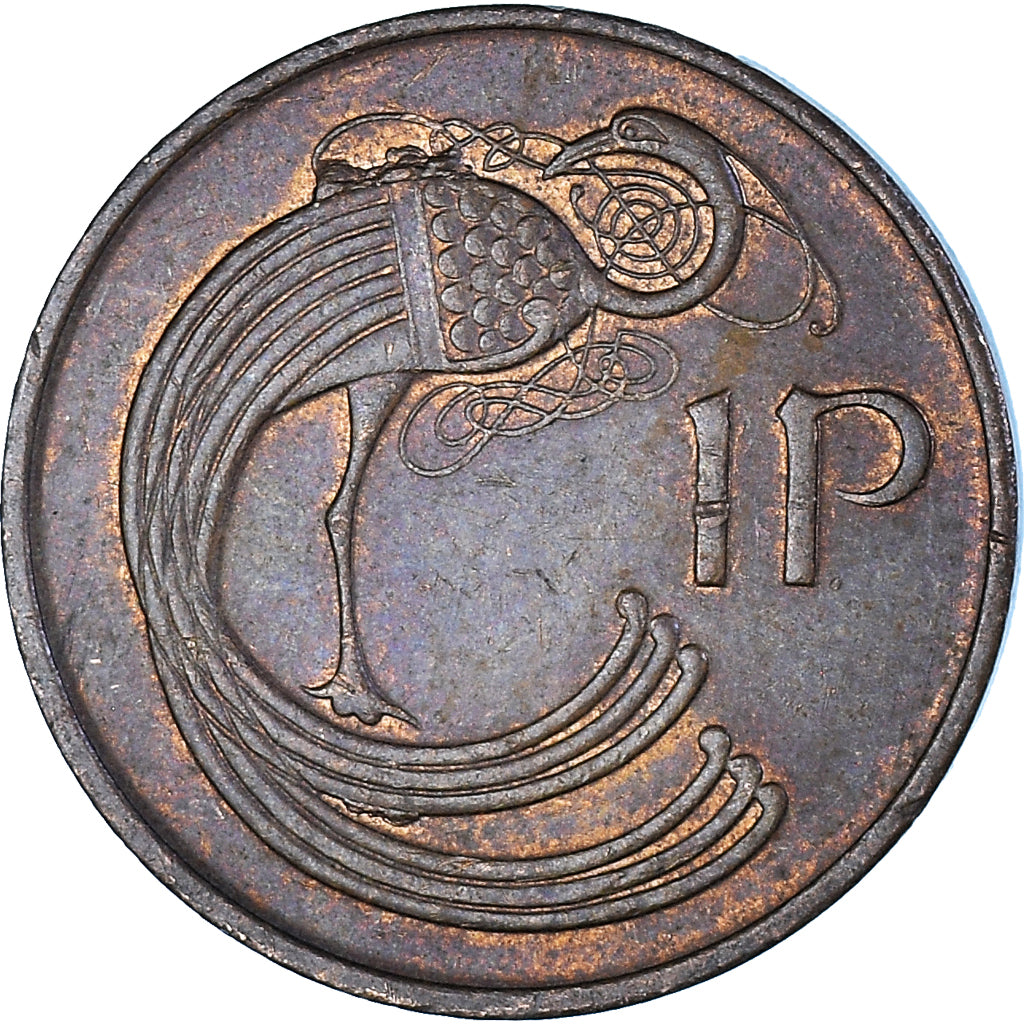 Münze, Ireland, Penny, 1986