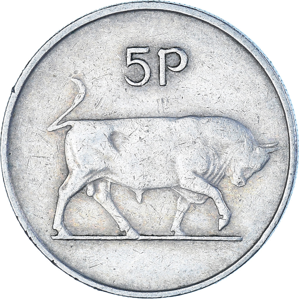 Coin, Ireland, 5 Pence, 1970