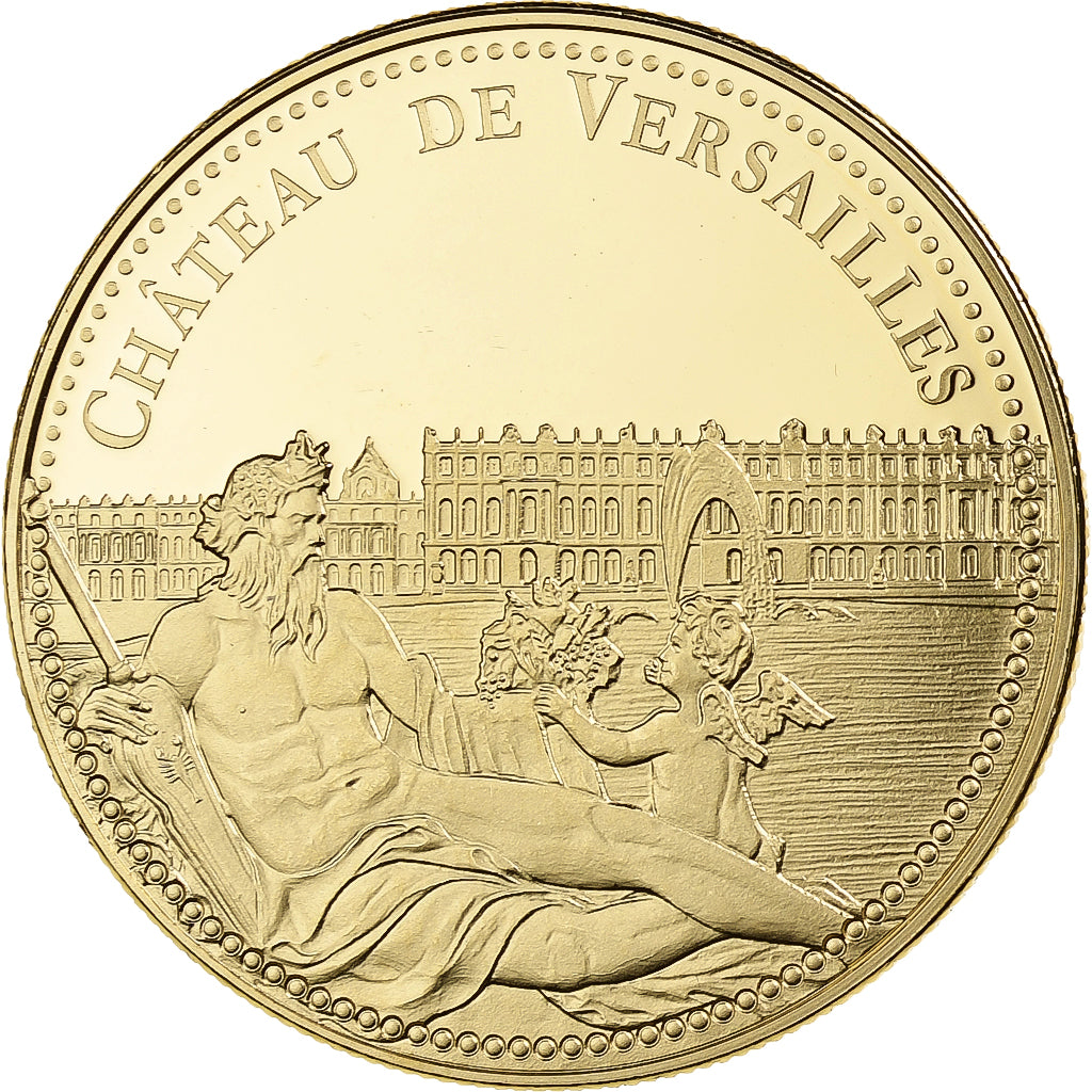 Francia, medalla, Château de Versailles, Utrecht, Cobre - níquel dorado, FDC