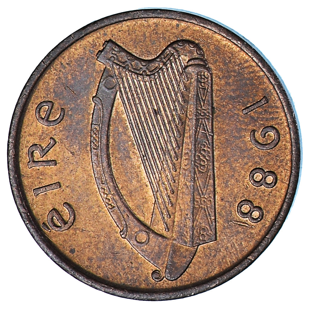 Munten, Ierland, Penny, 1988