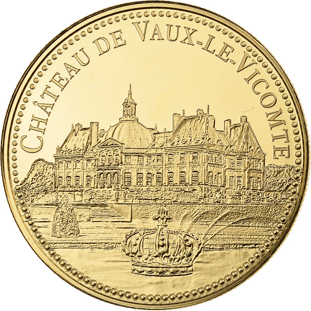 Francia, medalla, Château de Vaux-le-Vicomte, Utrecht, Cobre - níquel dorado
