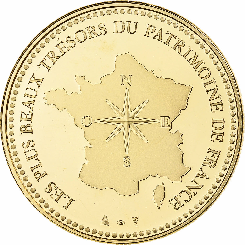 Francia, medalla, Cathédrale de Strasbourg, Utrecht, Cobre - níquel dorado