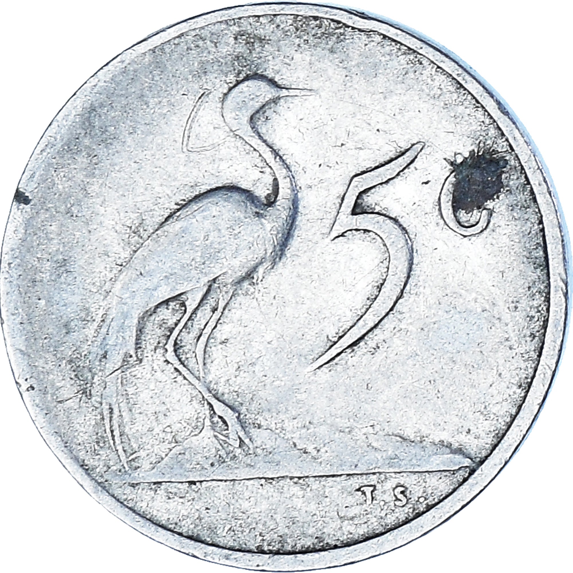 Monnaie, Afrique du Sud, 5 Cents, 1965