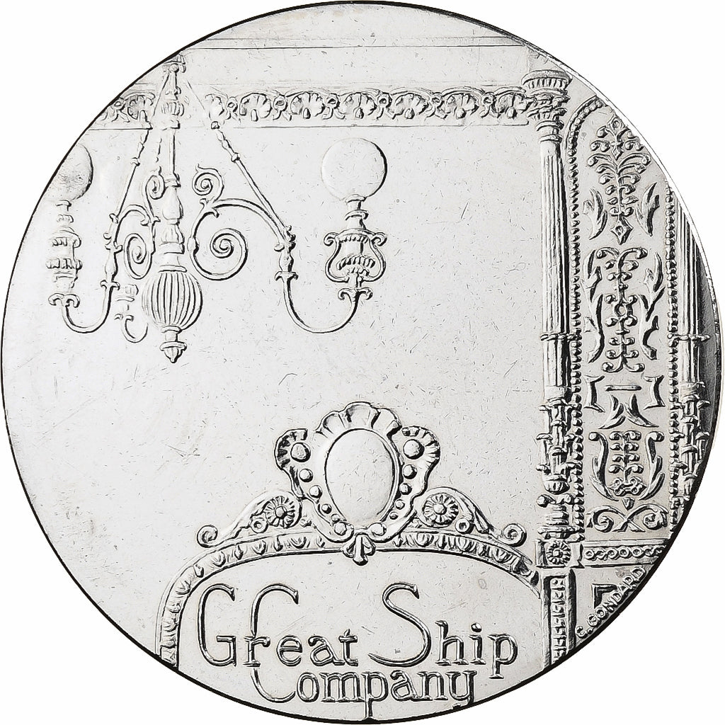 França, medalha, Les Grands Transatlantiques, Great Eastern, MDP, Alpaca, C.