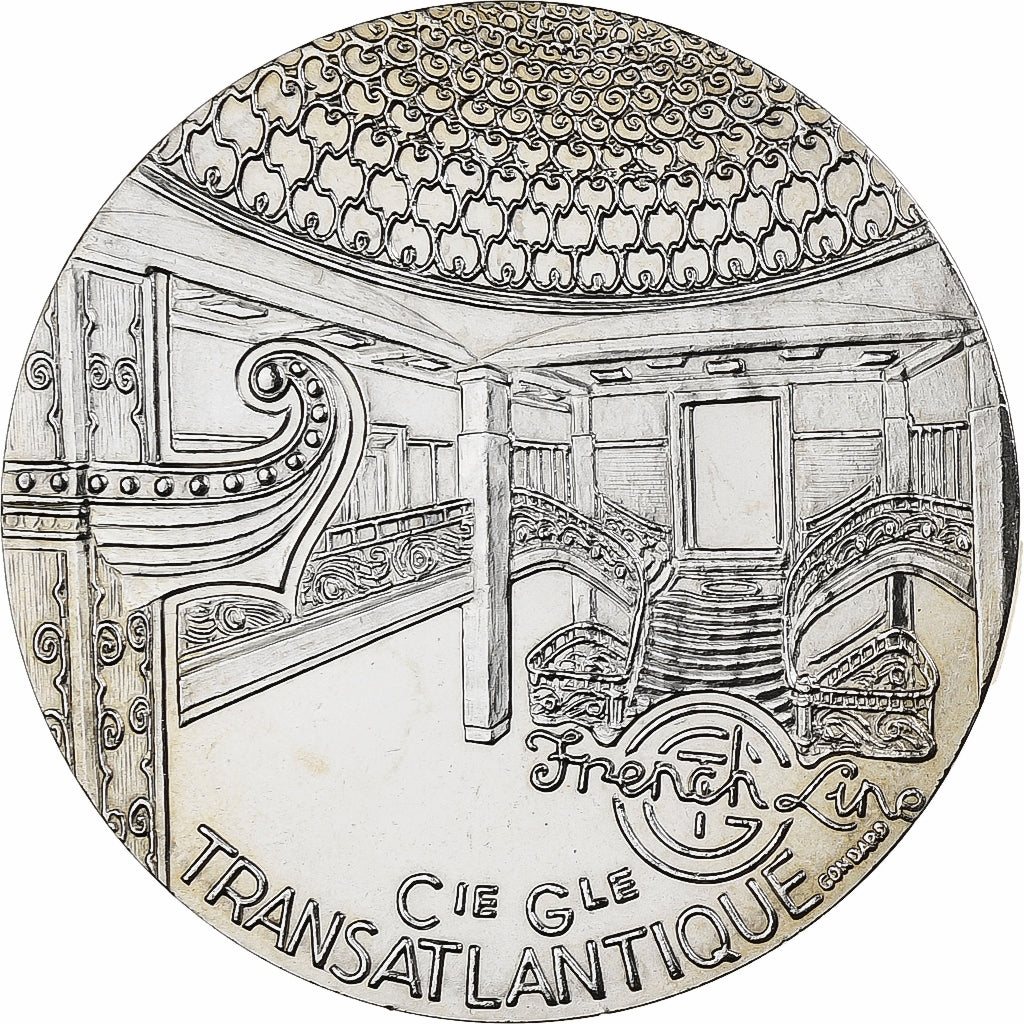 Francia, medalla, Compagnie Générale Transatlantique, Paris, MDP, Maillechort