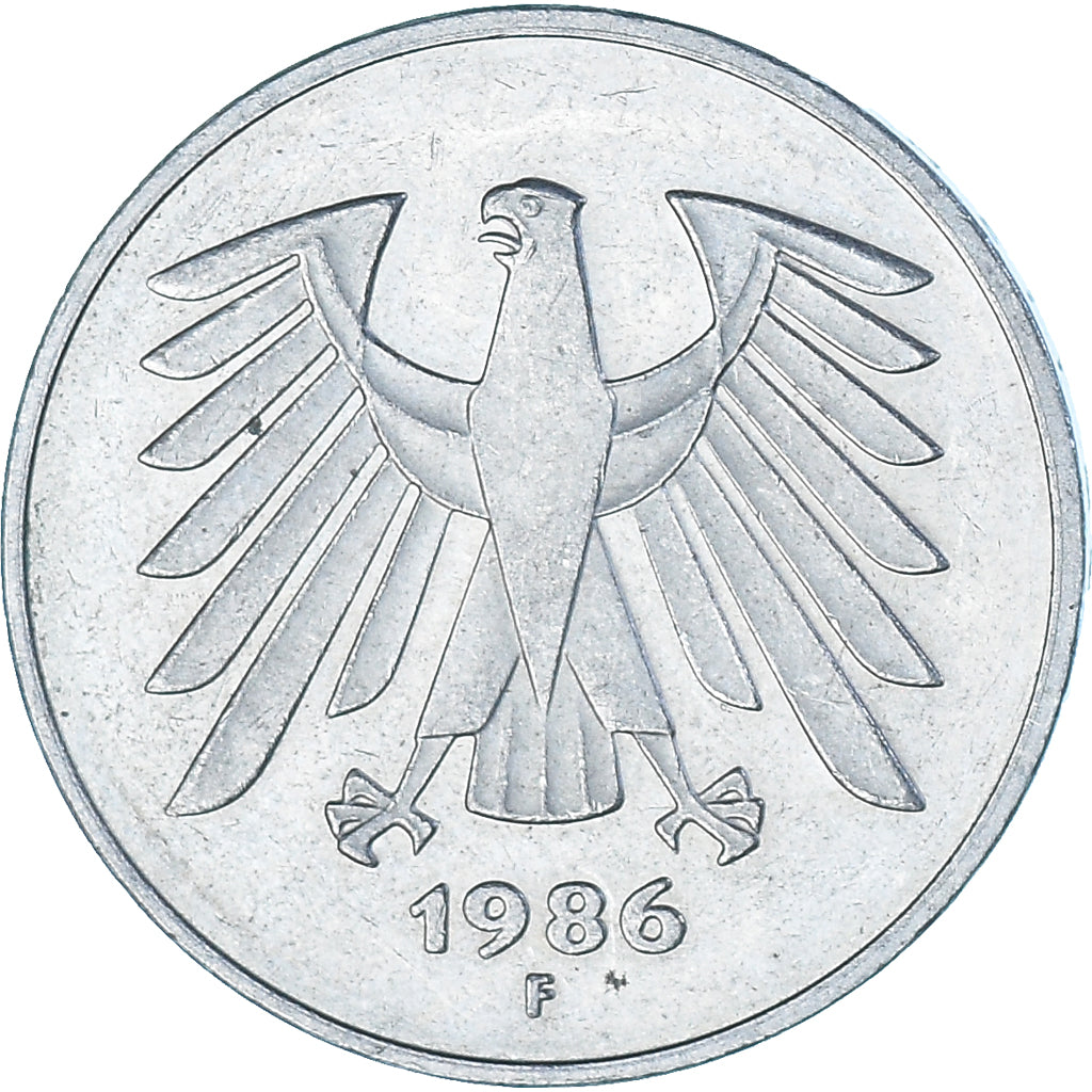 Moneta, Germania, 5 Mark, 1986