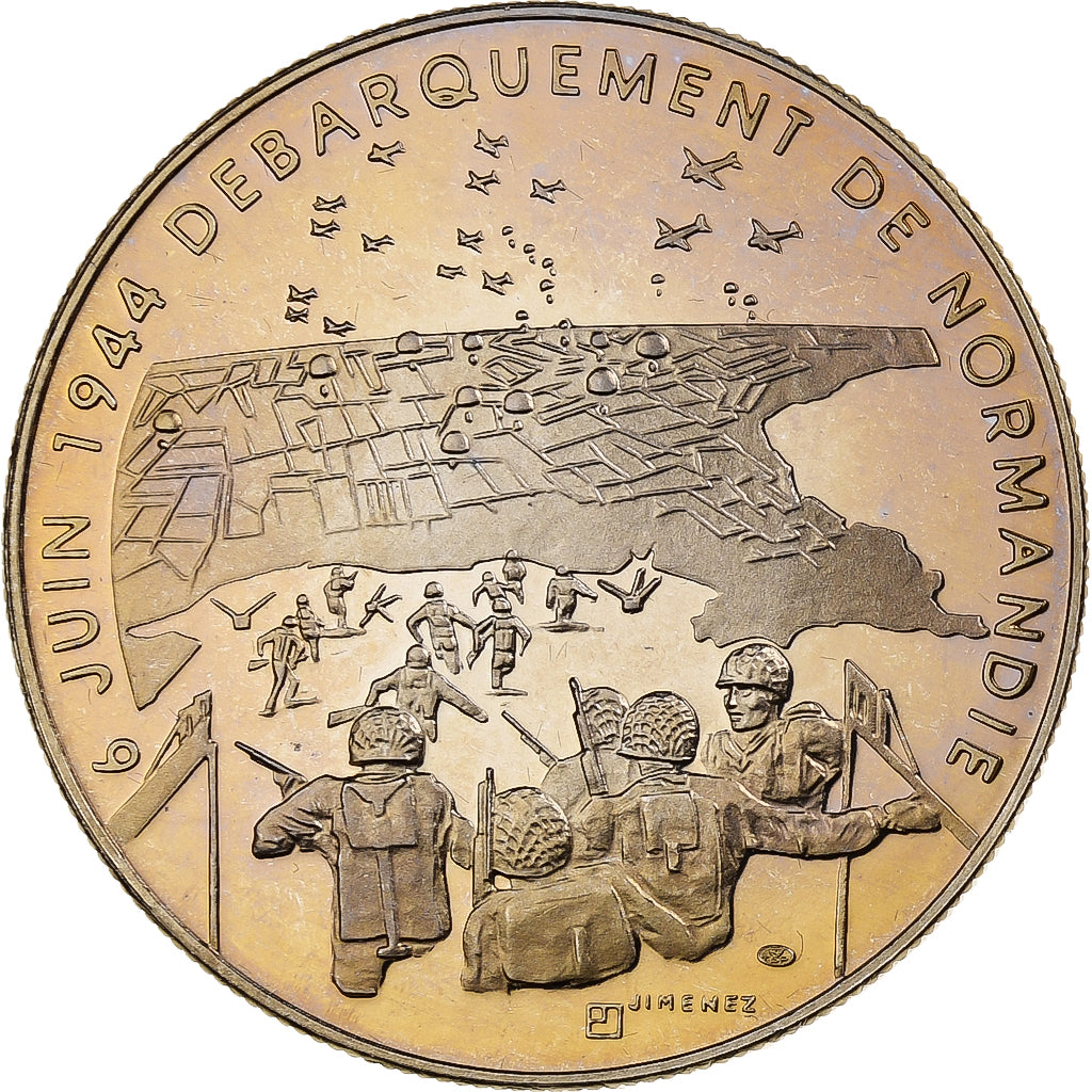 Francia, medaglia, 1939-1945, Débarquement de Normandie, Rame-nichel