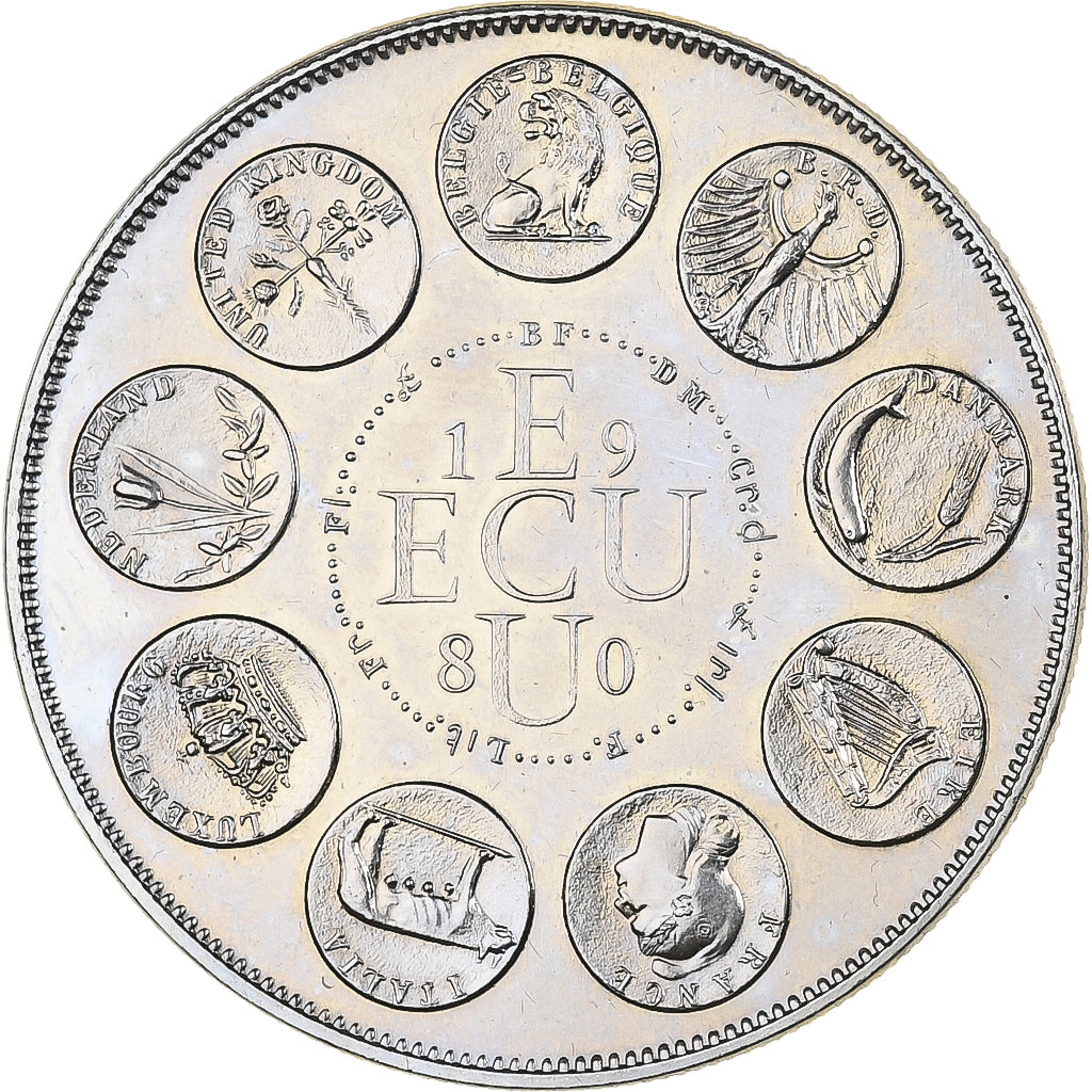 Francia, medaglia, Ecu Europa, Europe Assise, 1980, MDP, Rame-nichel, Rodier