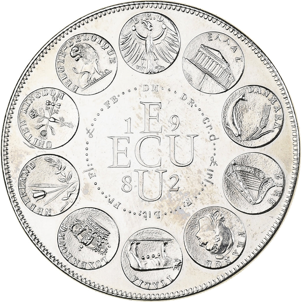 Francia, medaglia, Ecu Europa, Europe Assise, 1982, MDP, Rame-nichel, Rodier