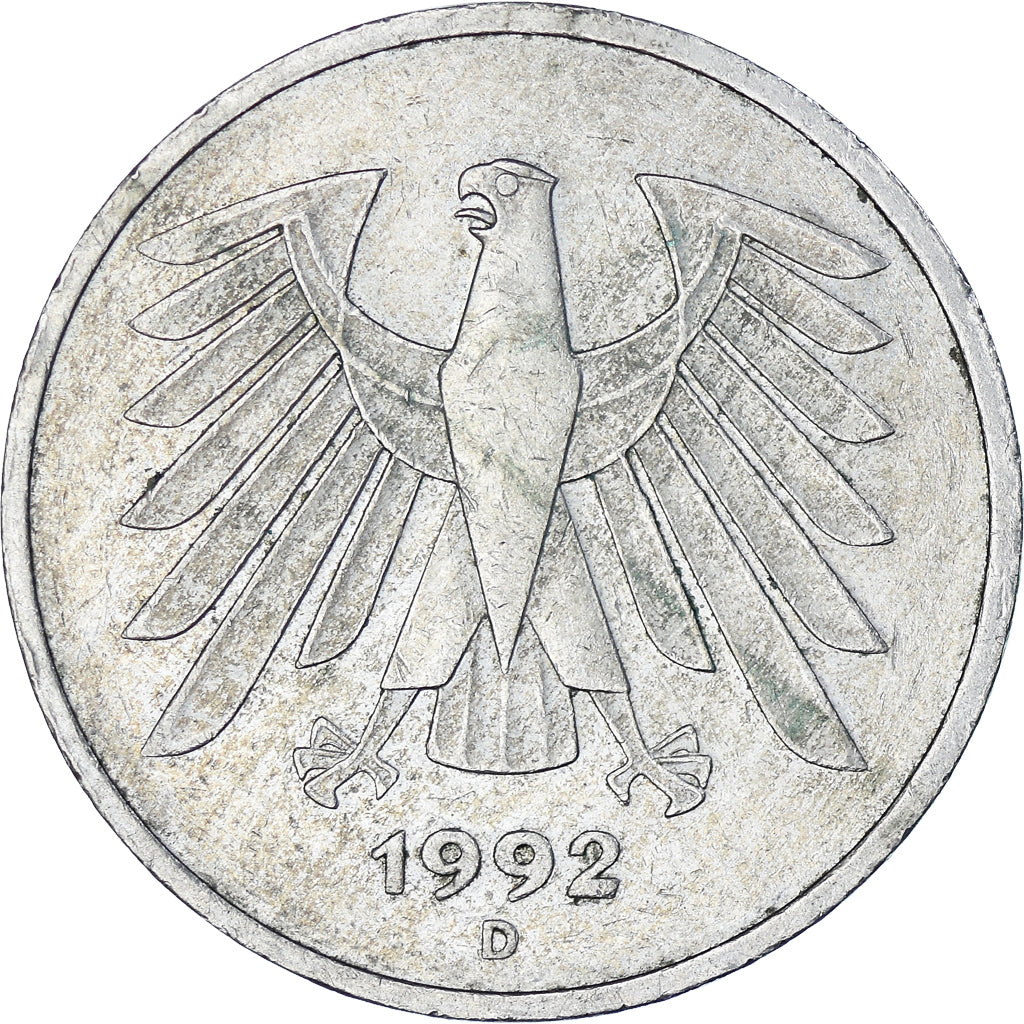 Coin, Germany, 5 Mark, 1992