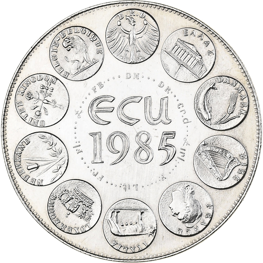Frankreich, Medaille, Ecu Europa, 1985, MDP, Kupfer-Nickel, Rodier, STGL