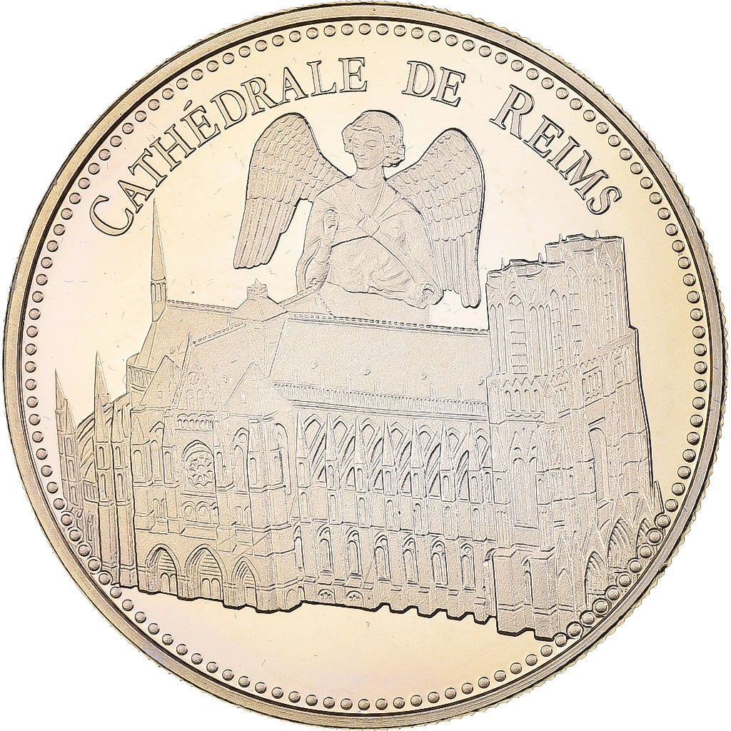 Francia, medaglia, Cathédrale de Reims, Utrecht, Rame-nichel, FDC