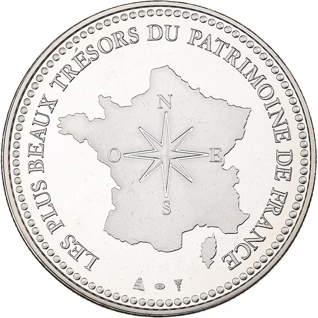 Francia, medaglia, La Maison Carrée de Nîmes, Utrecht, Rame-nichel, FDC