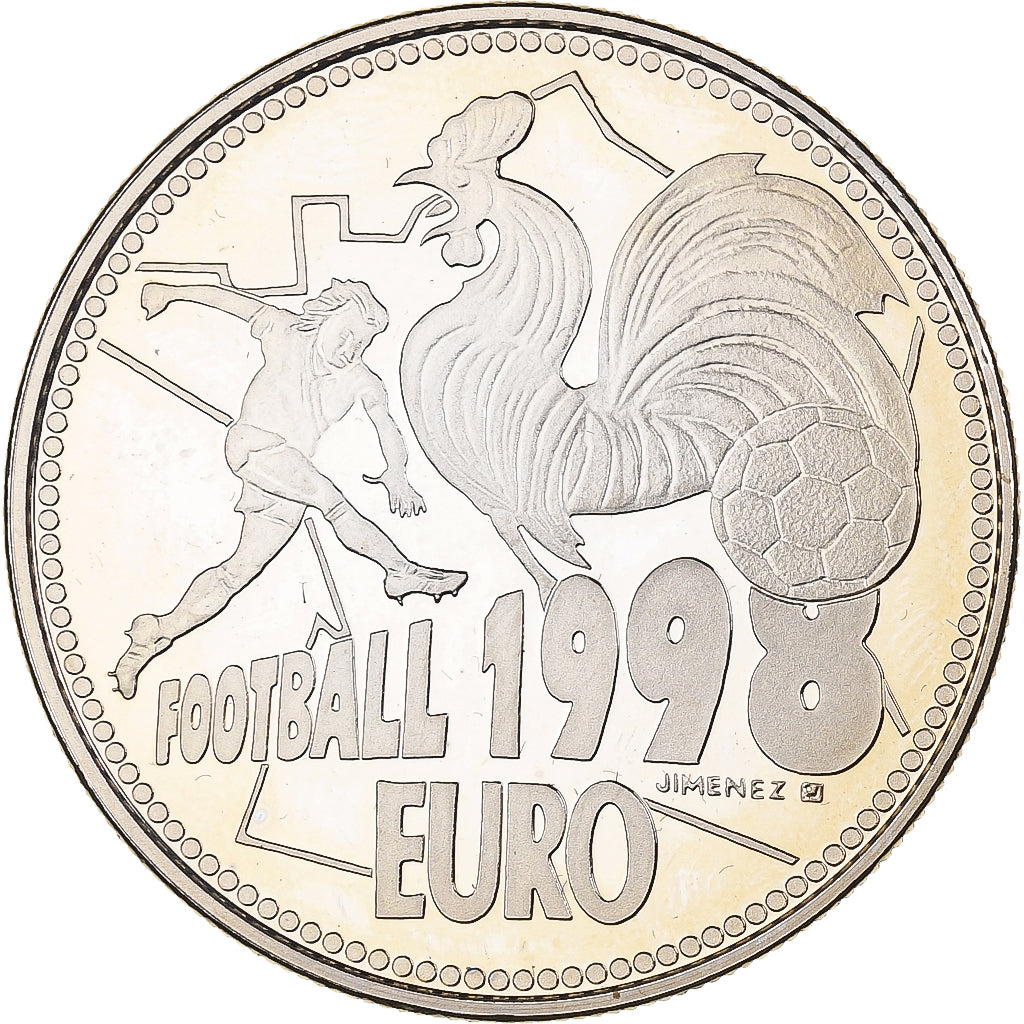 França, medalha, Football 1998, 1998, Utrecht, Cobre-níquel, J.Jimenez