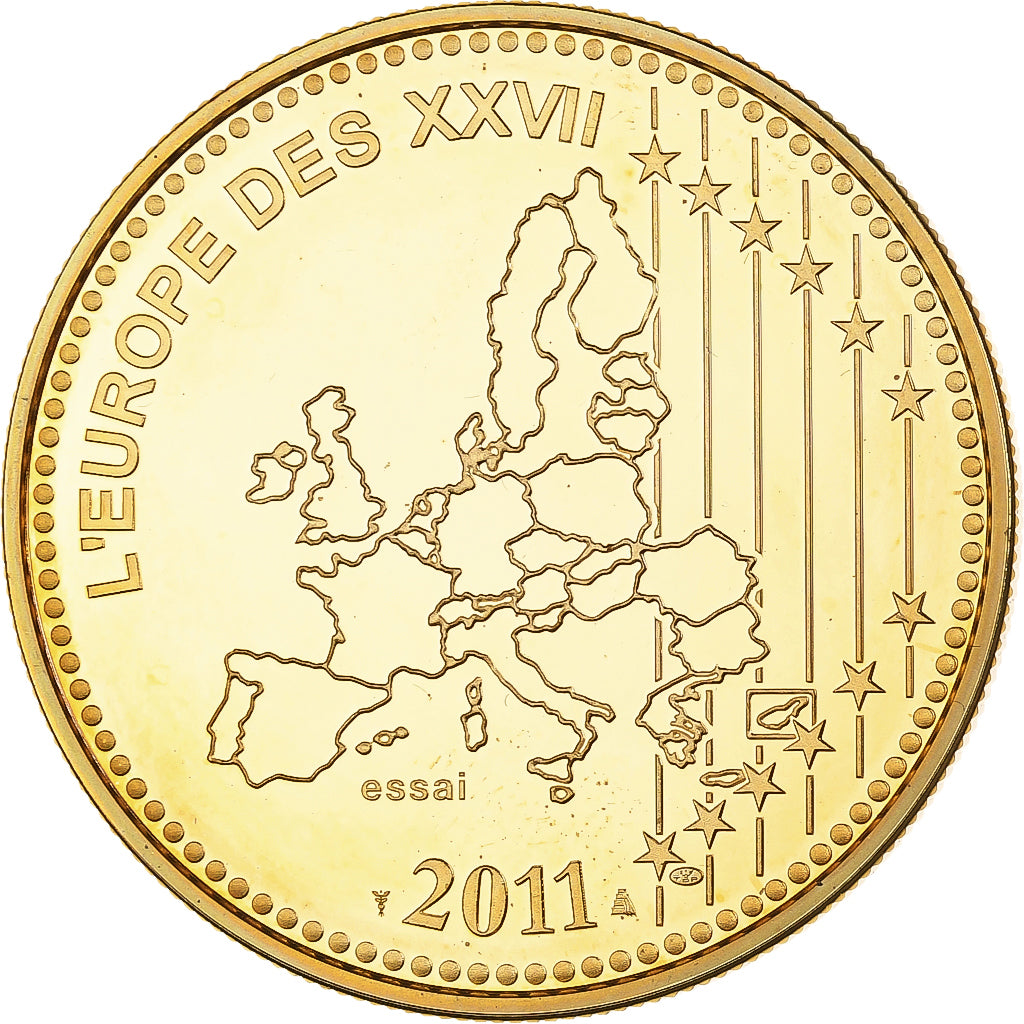 Frankreich, Medaille, L'Europe des XXVII, Bienvenue à l'Estonie, 2011, Utrecht