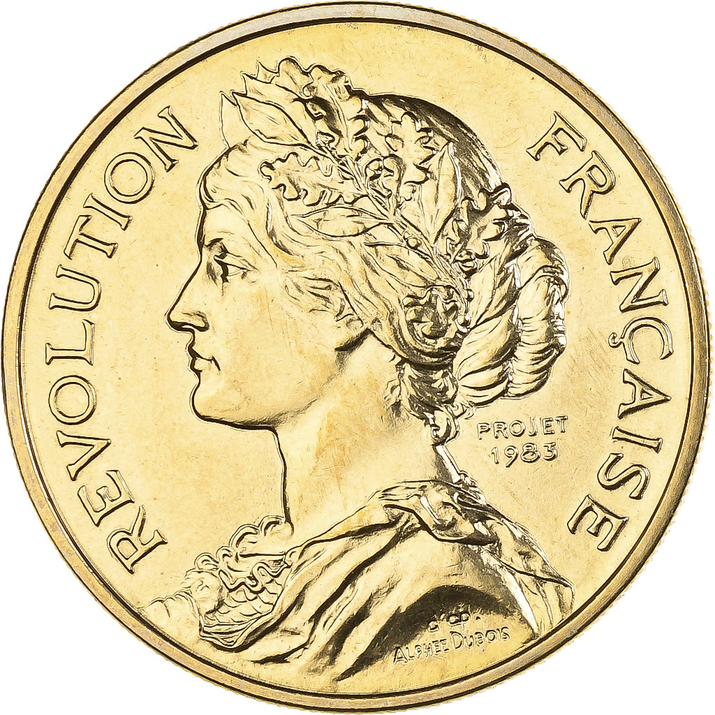 France, Médaille, Bicentenaire de la Prise de la Bastille, 1983, MDP, Gilt