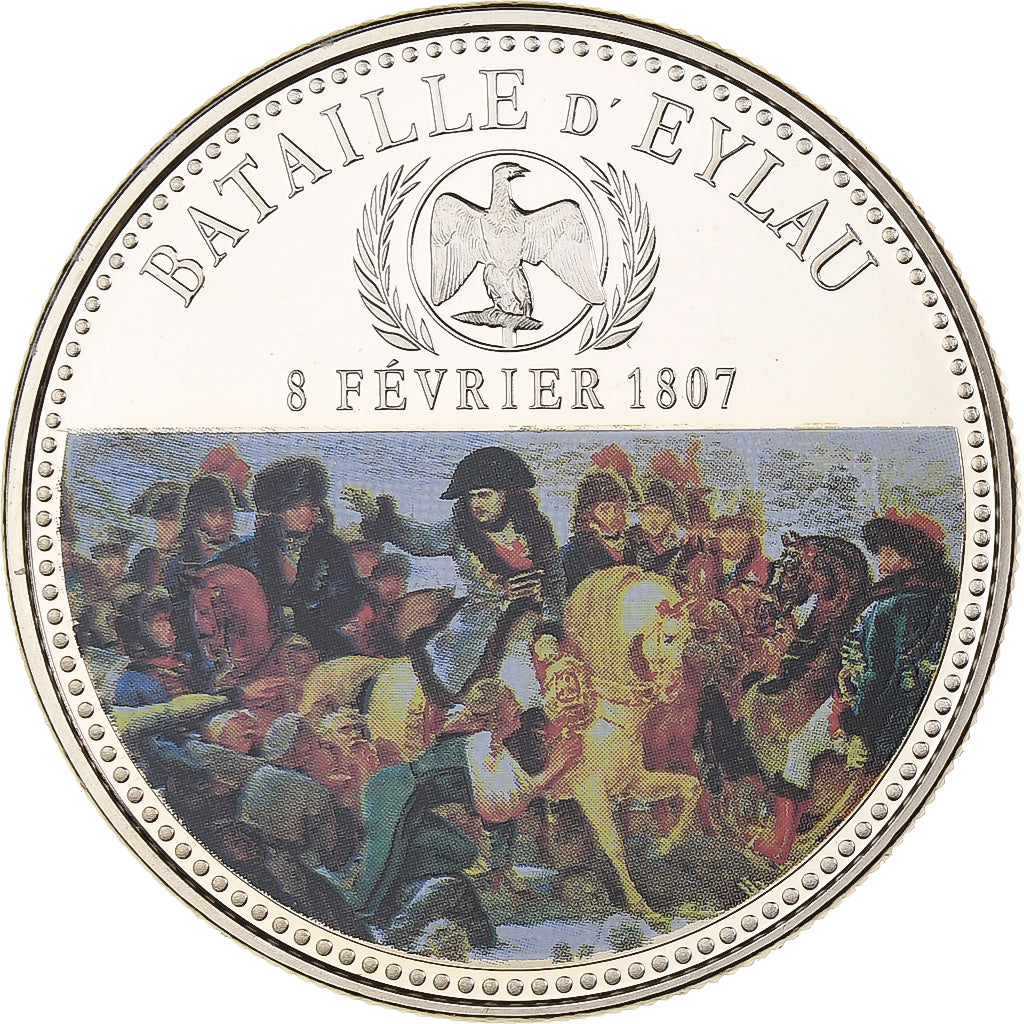 França, medalha, Napoleon I, Bataille d'Eylau, Utrecht, Cobre-níquel, Proof