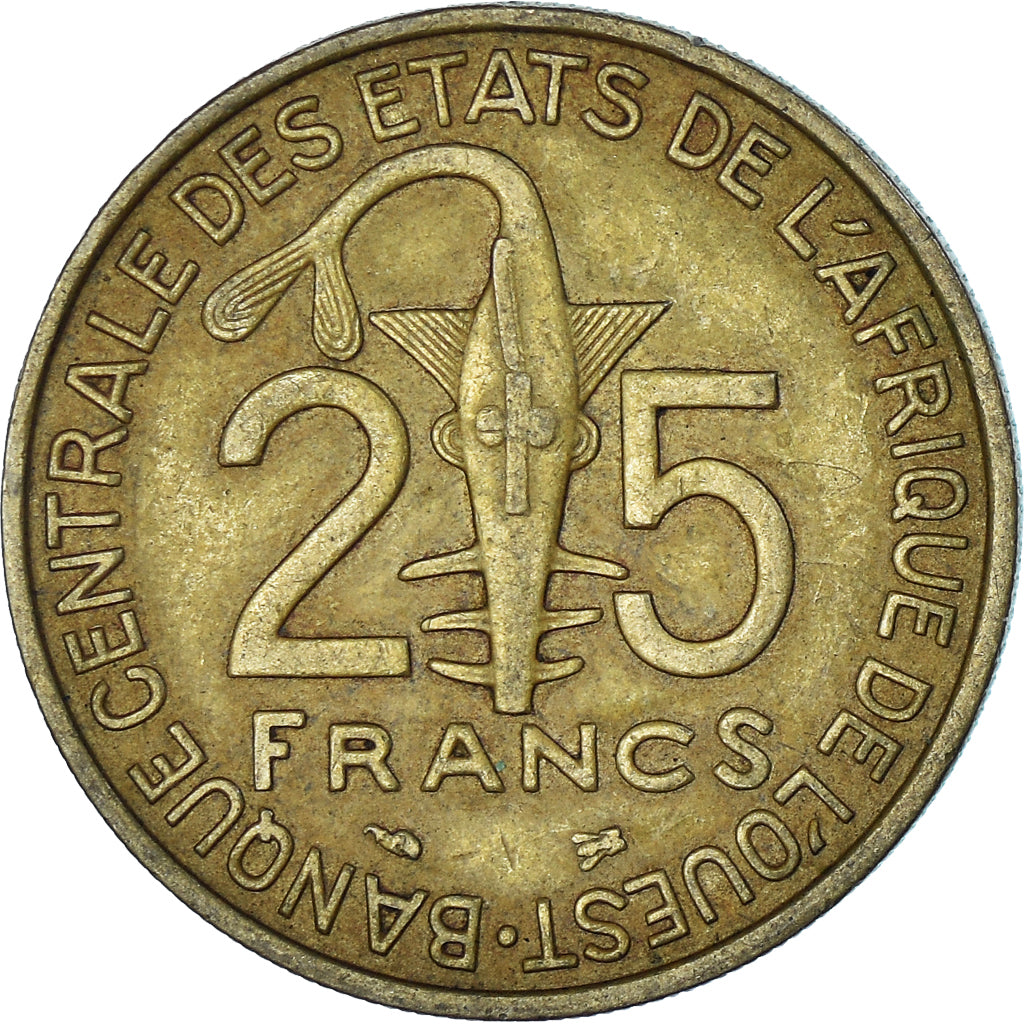 Coin, West African States, 25 Francs, 1999