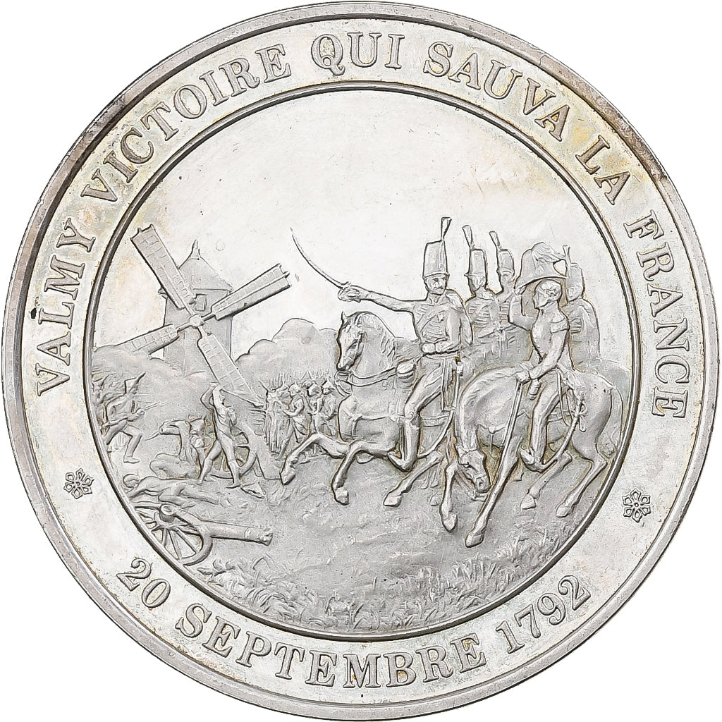 Francia, medalla, L'Histoire de France, Valmy, 1983, Plata, EBC