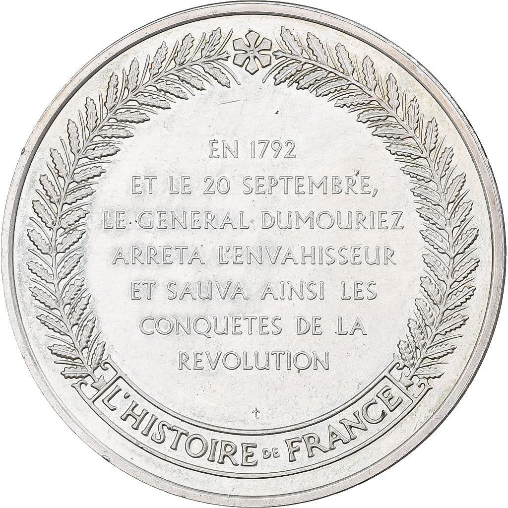 Francia, medalla, L'Histoire de France, Valmy, 1983, Plata, EBC