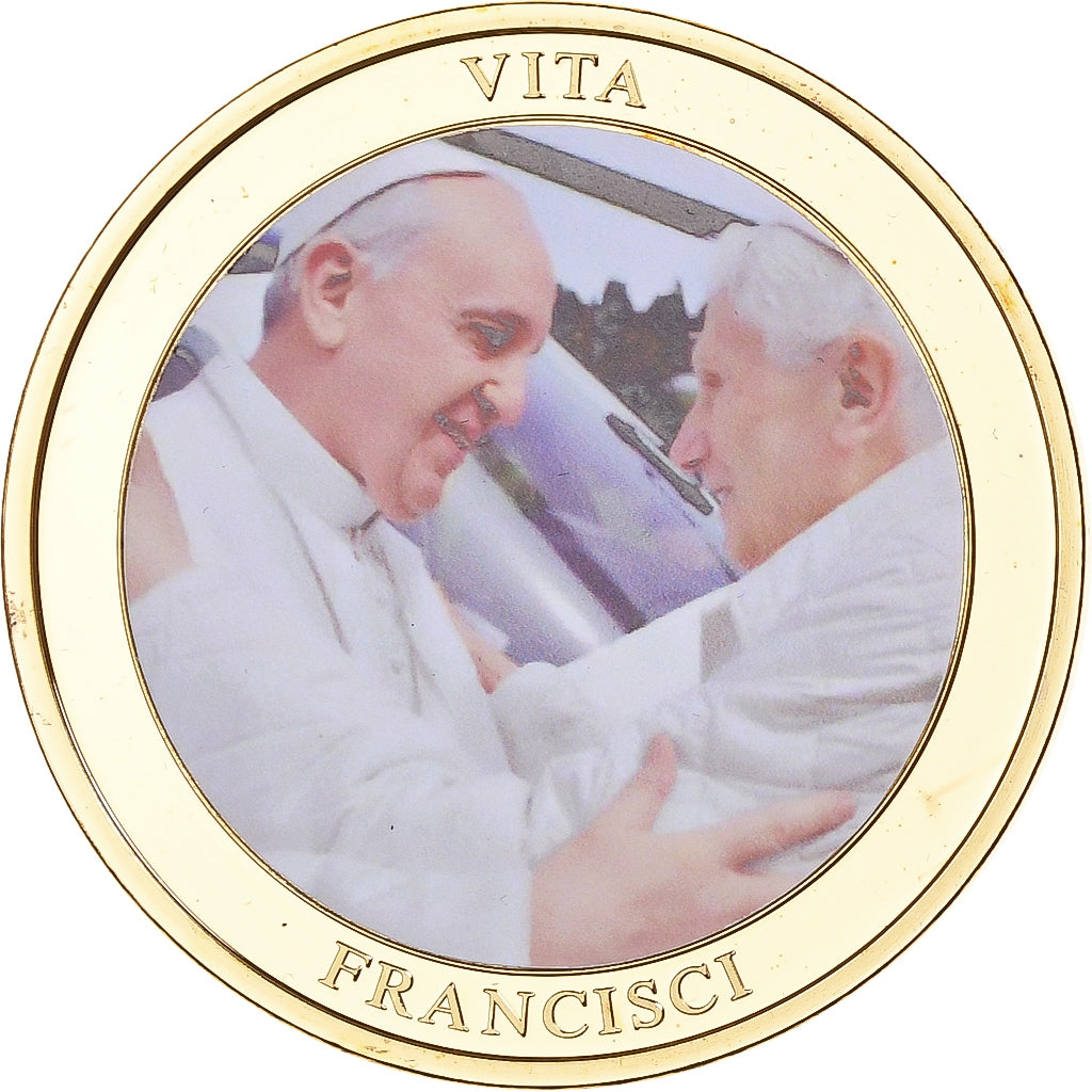 Watykan, medal, Vita Francisci, 2013, Pokryte Miedź- Nikiel, Proof, Colorized