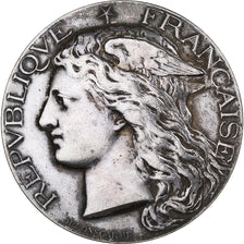 France, Médaille, Concours Régional Agricole, Rouen, 1884, Argent, TTB