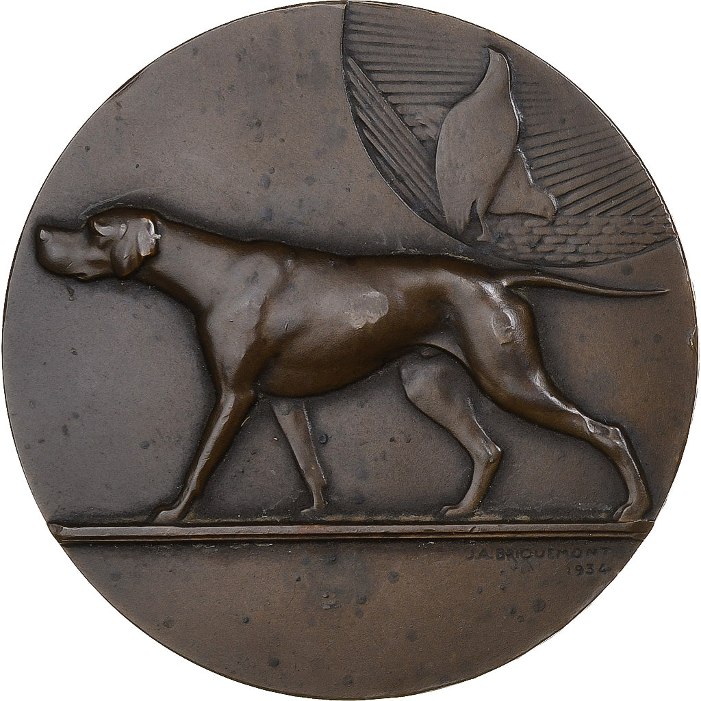 França, medalha, Pointer club, 1934, Bronze, Briquemont/Rivet, AU(55-58)
