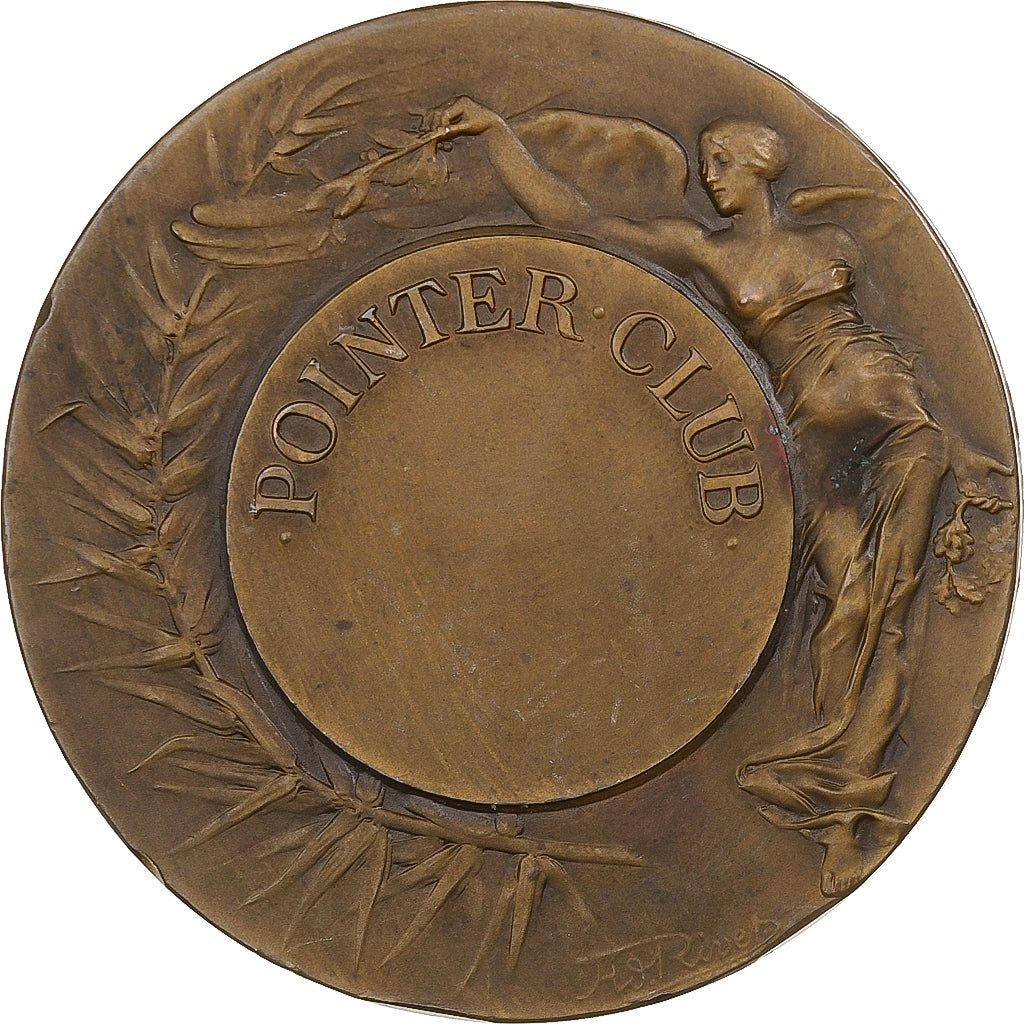 França, medalha, Pointer club, 1934, Bronze, Briquemont/Rivet, AU(55-58)