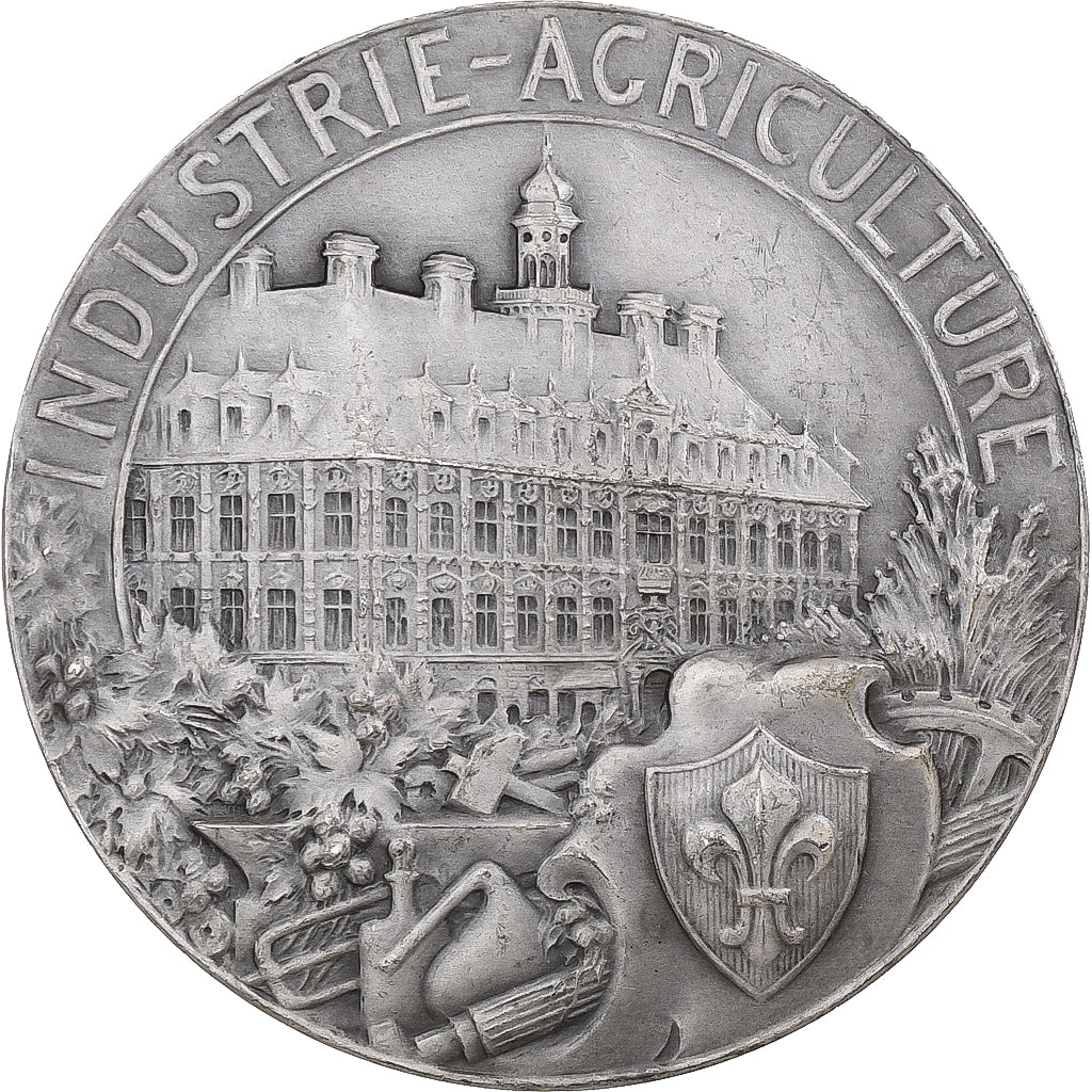 France, Medal, Philippe de Girard, Chambre de Commerce de Lille, Silver