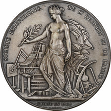 Frankrijk, Medaille, La Cotonnière de Saint-Quentin, 1936, Zilver, Borrel, PR