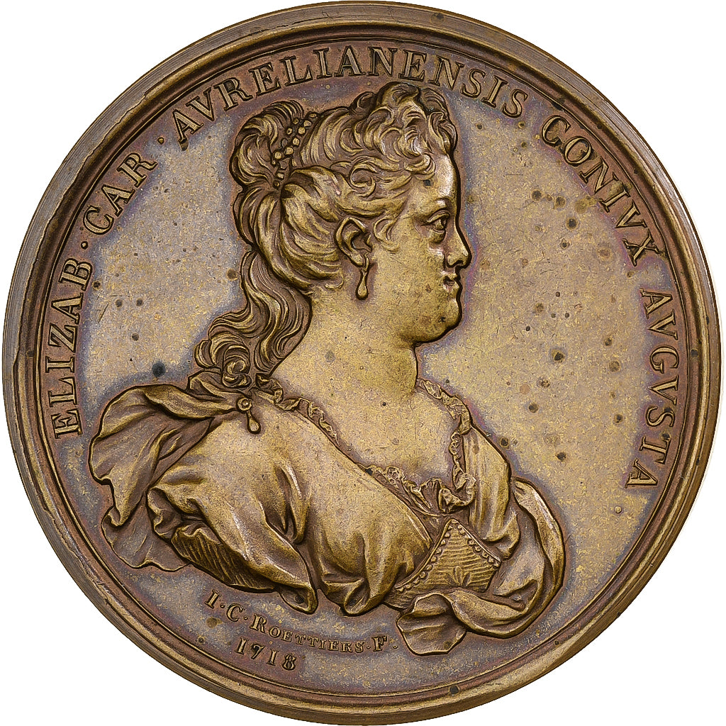 Francia, medalla, Duc et Duchesse d'Orléans, Bronce, LeBlanc/Roëttiers, EBC