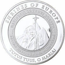 Francia, medalla, Shrines of Europe, Lourdes, 2011, Silvered copper, Proof
