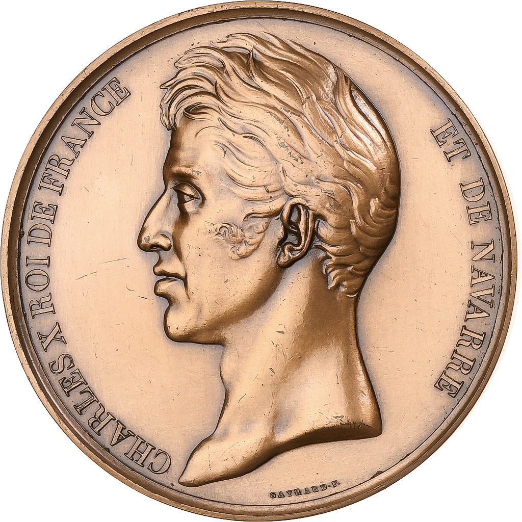 Frankrijk, Medaille, Charles X, Prise d'Alger, 1975, Bronzen, GAYRARD & CAQUE