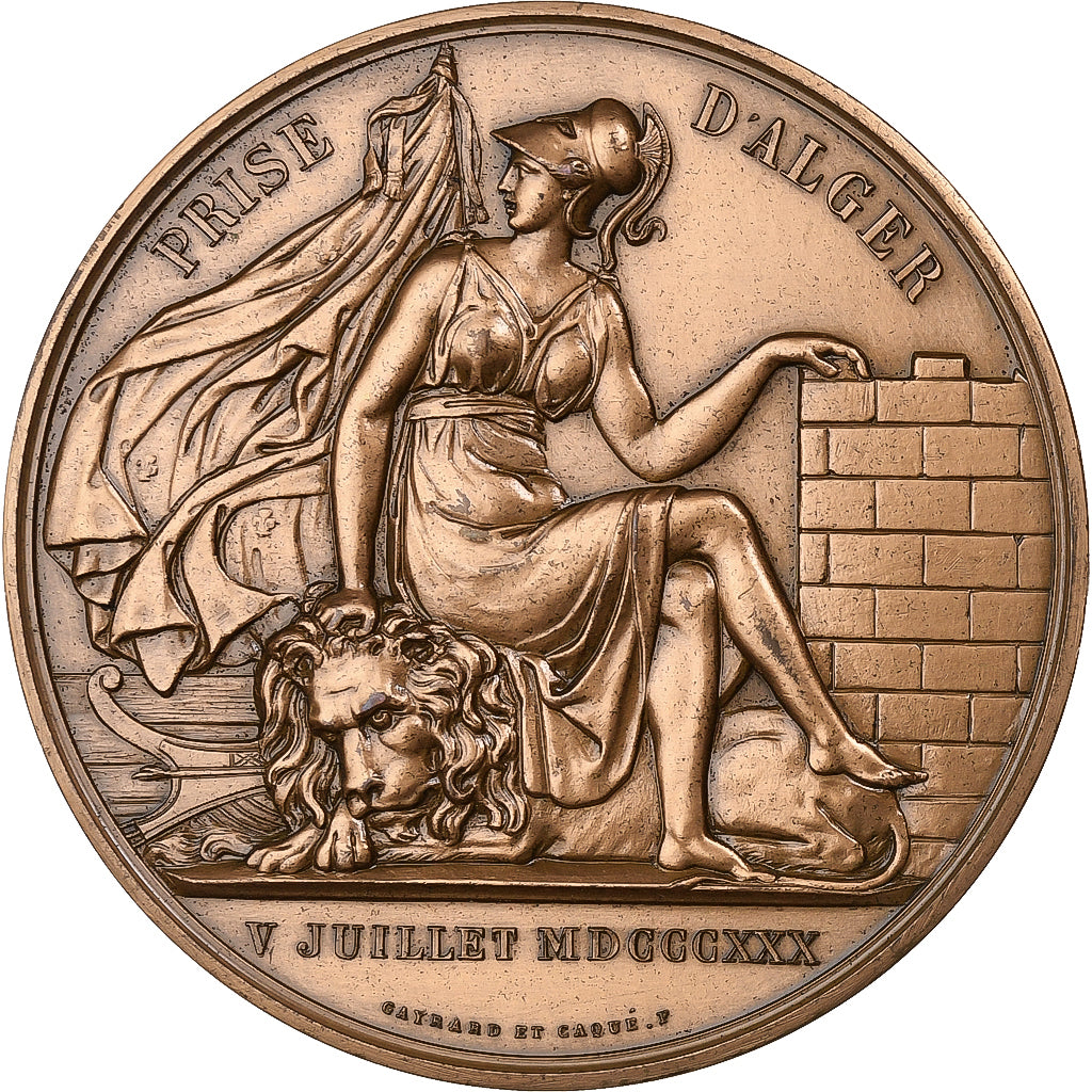 Frankrijk, Medaille, Charles X, Prise d'Alger, 1975, Bronzen, GAYRARD & CAQUE