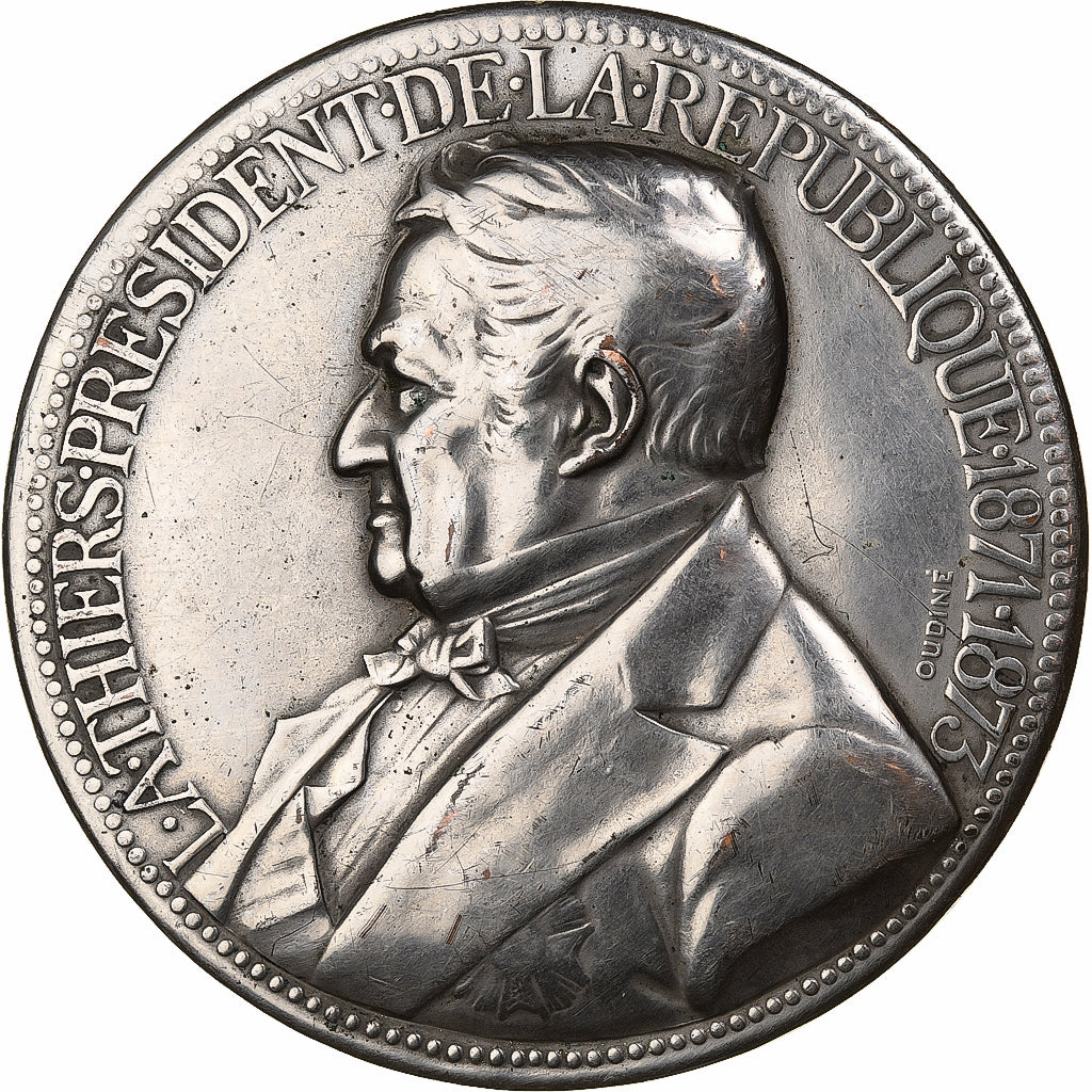 France, Médaille, Adolphe Thiers, Président de la République, Bronze