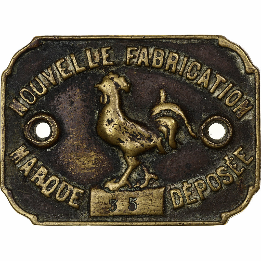 France, Médaille, Nouvelle fabrication, marque déposée, Laiton, TB+
