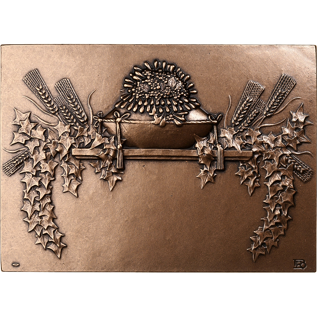 França, Plaquette, Mariage, Noces d'or, MDP, Bronze, Baudichon, AU(55-58)