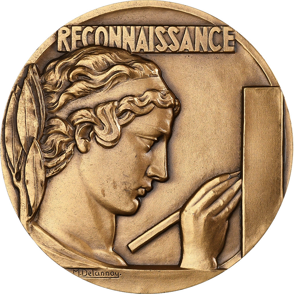 Frankreich, Medaille, Reconnaissance, 1951, Bronze, M. Delannoy, VZ