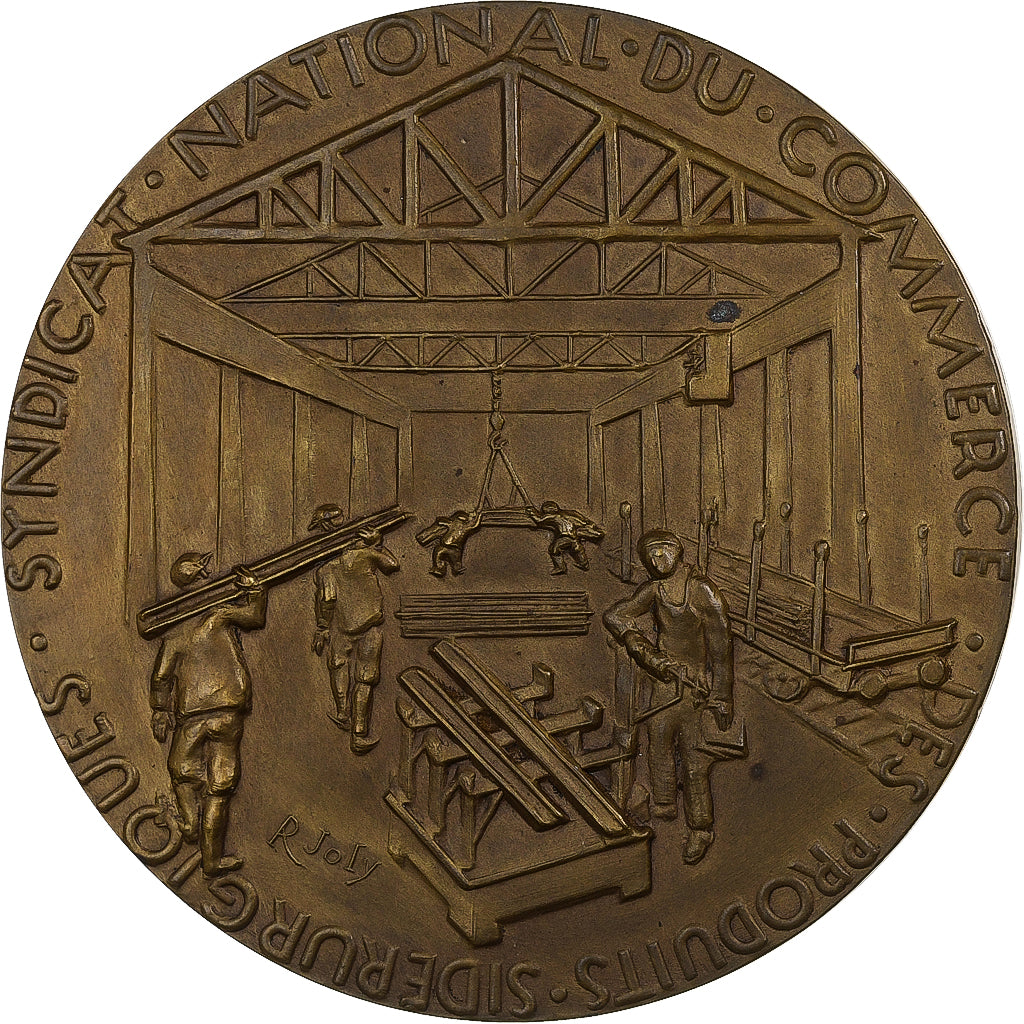 França, medalha, Syndicat National du Commerce, Bronze, Joly, AU(55-58)